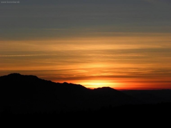 dnešný západ slnka