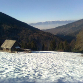 koliba na ostretku v jasenskej dolina