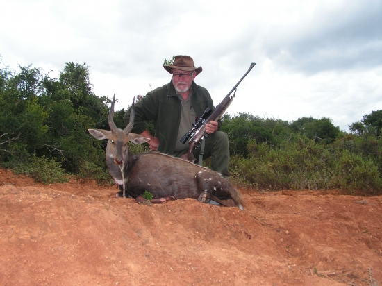 /lovek bushbocka - lesoně pestrého JAR - lov nebyl vůbec jednoduchý