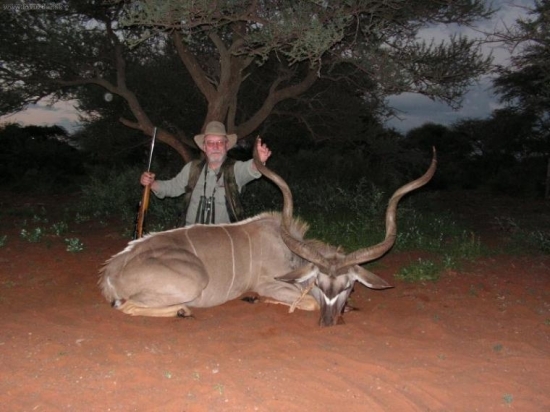první africká trofej-kudu velký a k tomu ještě stříbrný