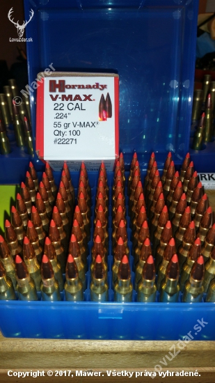 Hornady V-Max 55gr 223rem