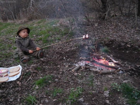 ...tatino na slukách a ja....