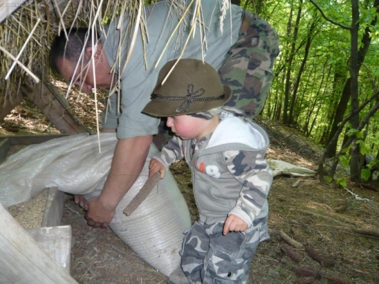 ...ako sme s tatinom krmili...