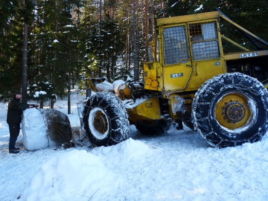 Vývoz senáže a krmiva