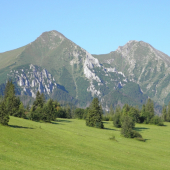 Ždiarska vidla (2141,6 m) a Havran (2151,5 m)
