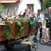 Poľovnícky sprievod obcou