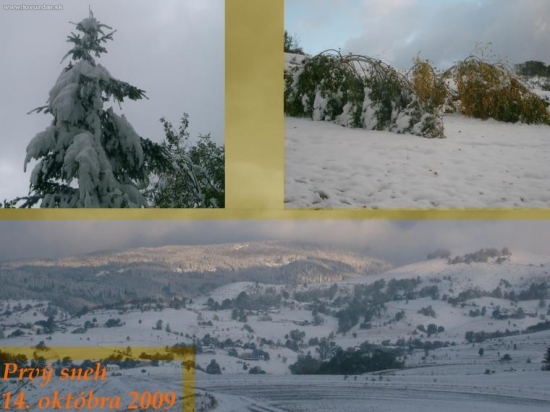 prvý sneh