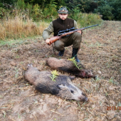 Jeden výstrel , dve prasiatká :-)