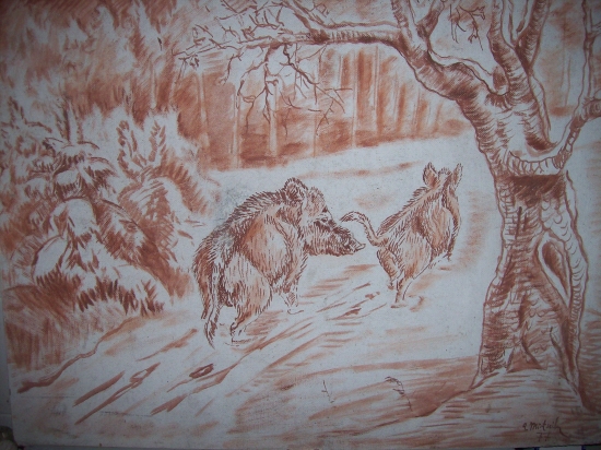 vzpomínka na kamaráda Fredáka Mistrika a jeho kresba