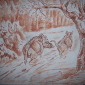 vzpomínka na kamaráda Fredáka Mistrika a jeho kresba