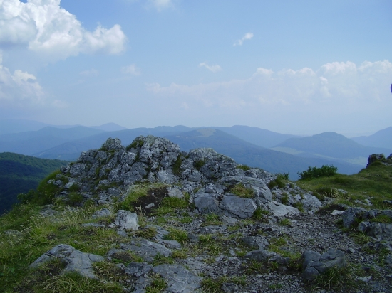 Pohlad z Klaku smerom na Strazovske Vrchy