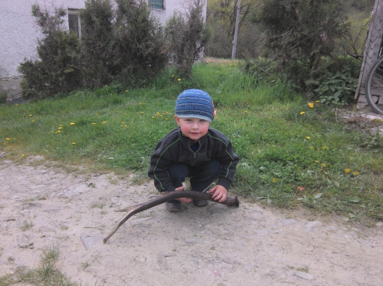 Moj syn a jeho včerajši prvy zhod to bolo radosti