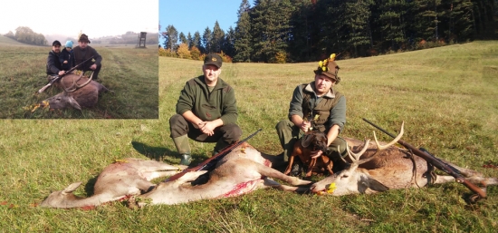 Jeleň pre brata Ľuba a jeho syna Matea