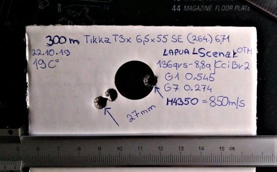 6,5x55 SE Lapua L Scenar