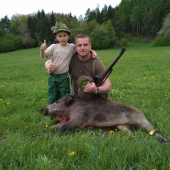 Náš společný první divočák!