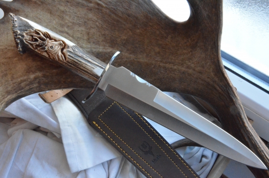 rezba do rukoväte noža - motív srnec