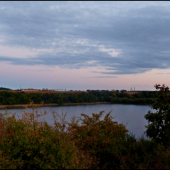 podvečerný rybník ...