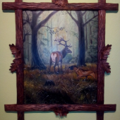 Jeden maluje a druhy vyrezava