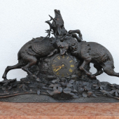 Krbové hodiny Black Forest , 19. storočie okolo 1870