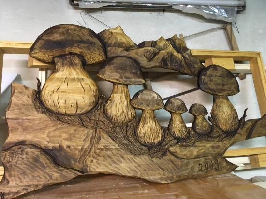 Dubáky-výplň zábradlia na balkóne