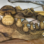 Dubáky-výplň zábradlia na balkóne