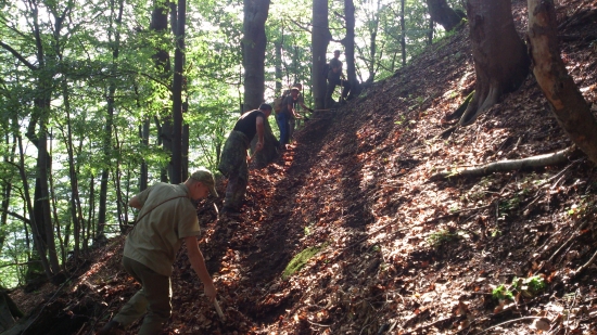 Čistenie a prekopávanie chodníka