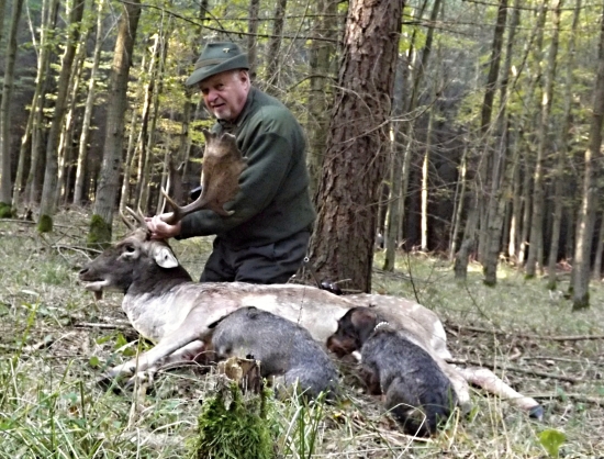 Dnešní úspěšný doprovod kamaráda na daňka