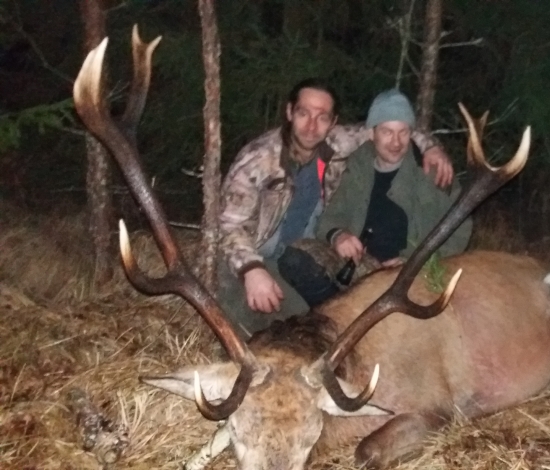 Na jelenech v Lotyšsku