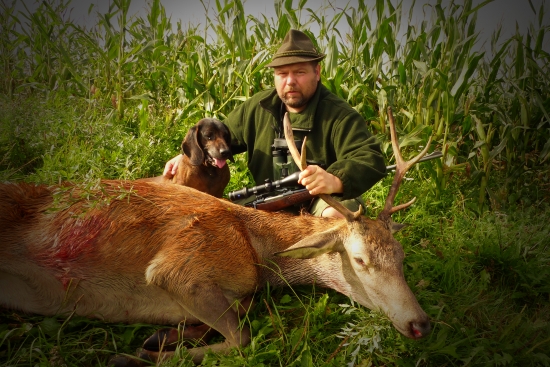 Prví úlovok po úraze.