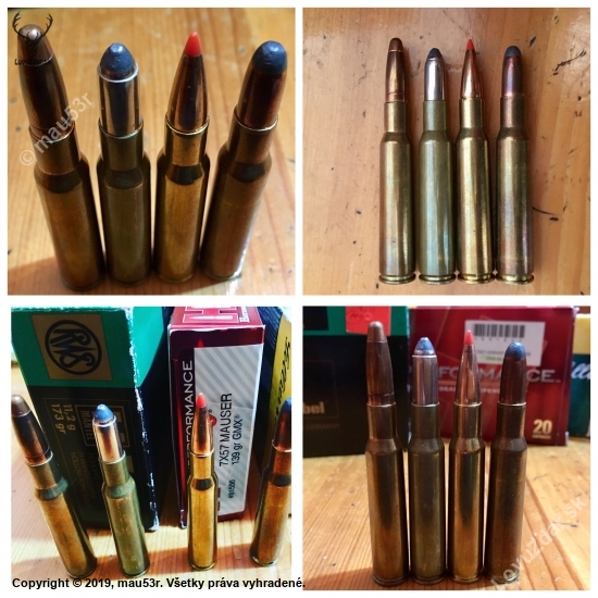 7x57 RWS H-MANTEL, RWS ID, Hornady GMX, S&B SP