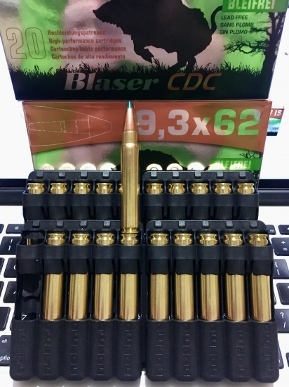Blaser CDC 9,3x62 (16,2g/250gr.)
