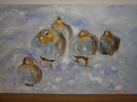 Jarabice.Olej na dreve.