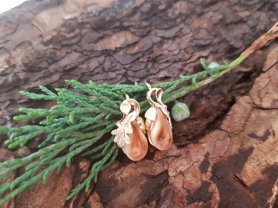 Poĺovnicke naušnice  s grandlami