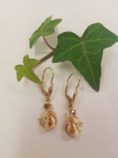 Zlaté náušnice s ĺanimi grandlami