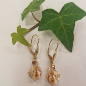 Zlaté náušnice s ĺanimi grandlami