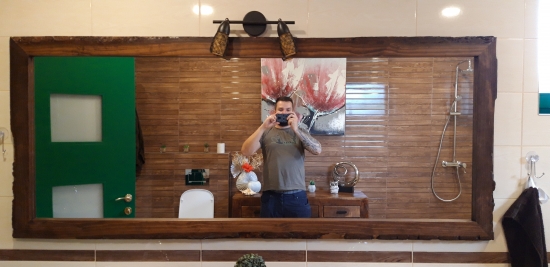 Nove zrkadlo 2metre na 80cm. Zhotovene len za 42e.