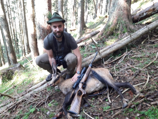 Môj prvý alpský kamzík a hneď v prvý deň sezóny