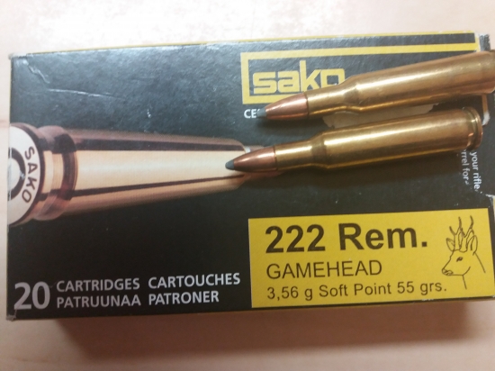 Sako Soft Point 222 Rem.