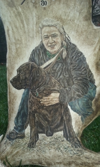 HODINY Z DANČÍ LOPATY - na přání zákazníka - DETAIL MOTIVU