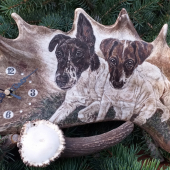 Motiv na dančí lopatě - na přání zákazníka podle dodané fotografie