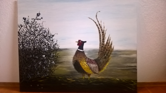 Bažant a trnkový ker