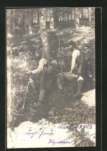 Polovačka začiatkom minulého storočia