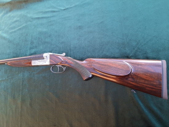 Nové zapažbení belgické brokovnice, moje práce.