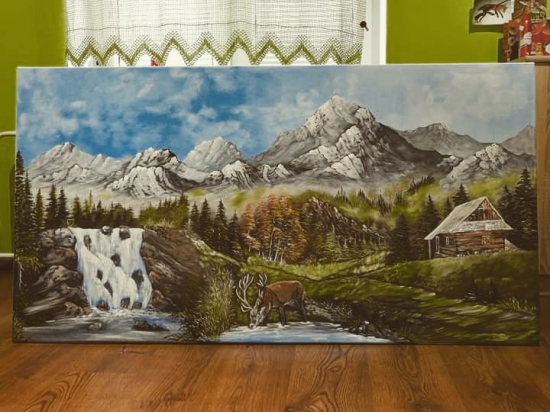 Akryl na plátne 150x80cm