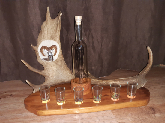 Podnos s motívom  muflóna