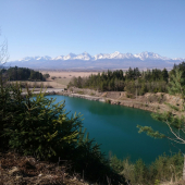 Tatry od kamenolomu Kvetnica