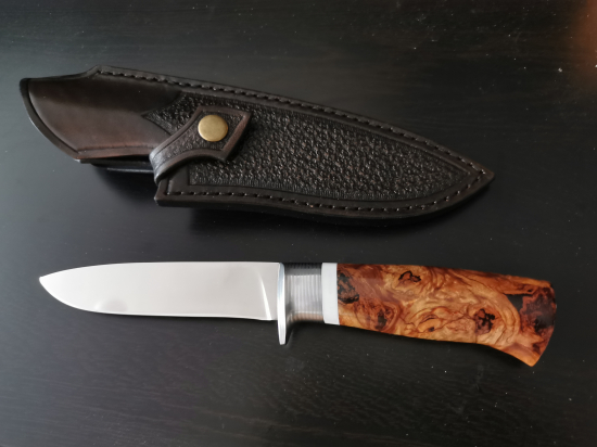 M390, stabilizovana jelša nerezový damasok záštita...