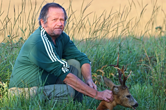 Dnešní úspěšný doprovod kamaráda na srnce k sedmdesátinám.