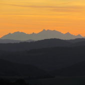 Pohľad na Tatry z Kečkoviec