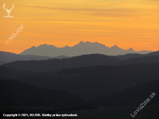 Pohľad na Tatry z Kečkoviec